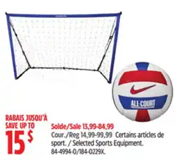 Canadian Tire Selected Sports Equipment offer