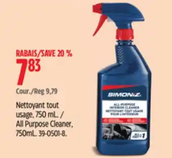 Canadian Tire SIMONIZ All Purpose Cleaner offer