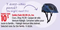 Canadian Tire Raleigh Venture Bike Helmet offer