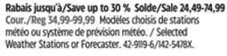 Canadian Tire La Crosse Selected Weather Stations or Forecaster offer