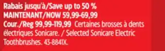 Canadian Tire Philips Selected Sonicare Electric Toothbrushes offer