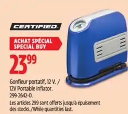 Canadian Tire Certified 12V Portable Inflator offer