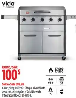 Canadian Tire Vida by PADERNO Griddle with Integrated Hood offer
