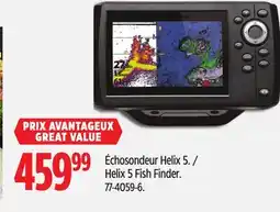 Canadian Tire Humminbird Helix 5 Fish Finder offer