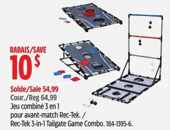 Canadian Tire Rec-Tek 3-in-1 Tailgate Game Combo offer