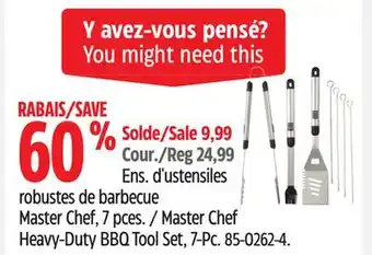 Canadian Tire Master Chef Heavy-Duty BBQ Tool Set, 7-Pc offer