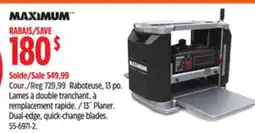 Canadian Tire MAXIMUM 13˝ Planer offer