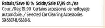 Canadian Tire Selected Car Cleaning Accessories offer
