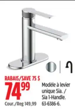 Canadian Tire Sia 1-Handle offer