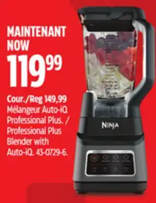 Canadian Tire Ninja Professional Plus Blender with Auto-iQ offer