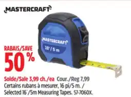 Canadian Tire Selected 16´/5m Measuring Tapes offer