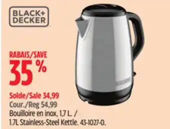 Canadian Tire Black-decker 1.7L Stainless-Steel Kettle offer