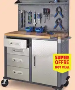 Canadian Tire Mastercraft Work Centre with Built-In Pegboard and 23 Hooks offer