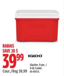 Canadian Tire 9-Qt Cooler offer