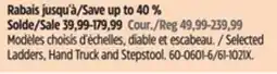 Canadian Tire Selected Ladders, Hand Truck and Stepstool offer