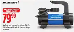 Canadian Tire Mastercraft 120V Inflator with Built-in Pressure Gauge offer