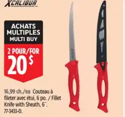 Canadian Tire Xcalibur Knife with Sheath offer