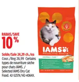Canadian Tire Selected IAMS Dry Cat Food offer