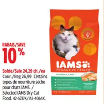 Canadian Tire Selected IAMS Dry Cat Food offer