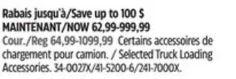 Canadian Tire Selected Truck Loading Accessories offer
