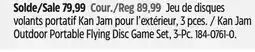 Canadian Tire Kan Jam Outdoor Portable Flying Disc Game Set, 3-Pc offer