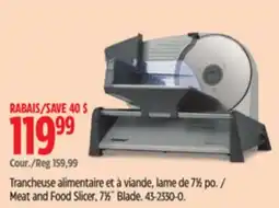 Canadian Tire Cuisinart Meat and Food Slicer offer