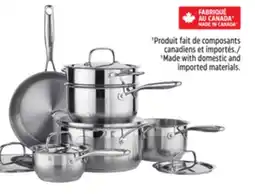 Canadian Tire PADERNO 11-Pc 18/10 Stainless-Steel Cookset offer