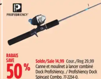 Canadian Tire Profishiency Dock Spincast Combo offer