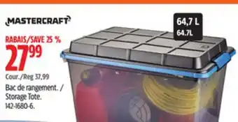 Canadian Tire Mastercraft Storage Tote offer
