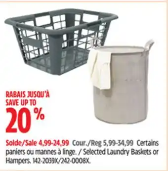 Canadian Tire Selected Laundry Baskets or Hampers offer