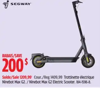 Canadian Tire Ninebot Max G2 Electric Scooter offer