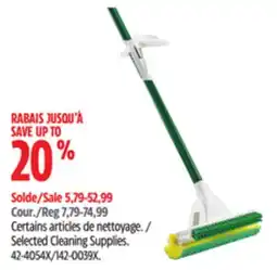 Canadian Tire Selected Cleaning Supplies offer