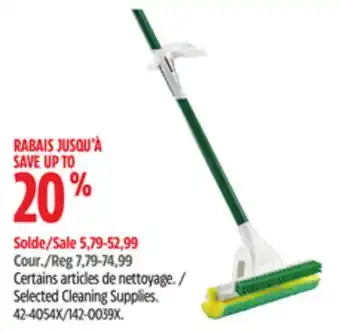 Canadian Tire Selected Cleaning Supplies offer