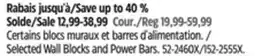 Canadian Tire NOMA Selected Wall Blocks and Power Bars offer