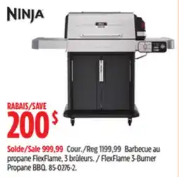 Canadian Tire Ninja FlexFlame 3-Burner Propane BBQ offer