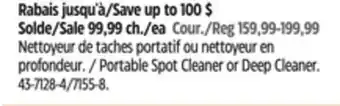 Canadian Tire NOMA Portable Spot Cleaner or Deep Cleaner offer