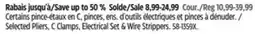 Canadian Tire Mastercraft Selected Pliers, C Clamps, Electrical Set & Wire Strippers offer