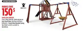 Canadian Tire Sportspower Grand Mesa Wooden Swing Set offer