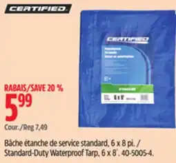Canadian Tire Certified Standard-Duty Waterproof Tarp offer