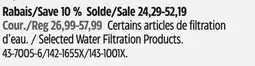 Canadian Tire Brita Selected Water Filtration Products offer