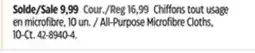 Canadian Tire Frank All-Purpose Microfibre Cloths offer