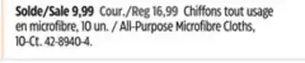 Canadian Tire Frank All-Purpose Microfibre Cloths offer