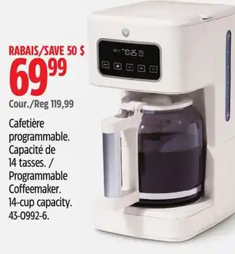 Canadian Tire Vida by PADERNO Programmable Coffeemaker offer