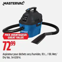 Canadian Tire Mastervac 10L Wet/ Dry Vac offer