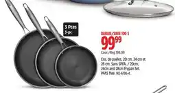 Canadian Tire 20cm, 24cm and 28cm Frypan Set. PFAS free offer