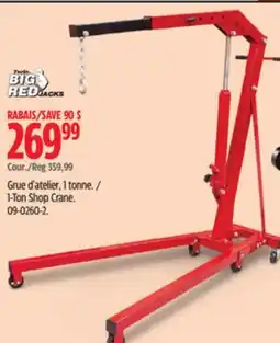 Canadian Tire Big Red 1-Ton Shop Crane offer