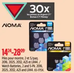 Canadian Tire NOMA Watch Batteries offer