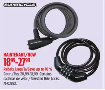 Canadian Tire Supercycle Selected Bike Locks offer