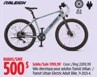 Canadian Tire Raleigh Transit Urban Electric Adult Bike offer