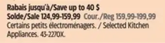 Canadian Tire Breville Selected Kitchen Appliances offer